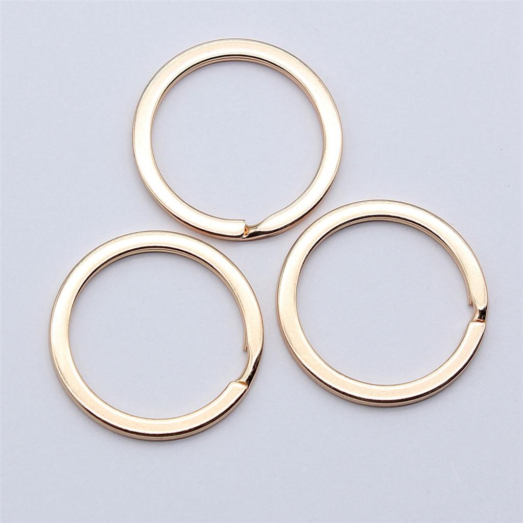 Zubehörteile 25-30mm Schlüsselanhänger 3 Größen 7 Farben Minimalistische Schmuckkomponenten QA005