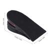 Comfortable 2-layer Height Increase Insoles Unisex Black Inner Height Insoles 5cm Thick Air Cushion Insoles Daily Wear