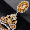 Tassel Earrings Exaggerated Rhinestone Earrings Personalized Queen Banquet Accessories Earrings