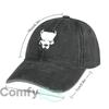Devilish Face Silhouette Fashion Washed Baseball Cap Hat Outdoor Activities