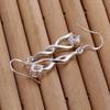 High Quality 925 Sterling Silver Earrings Fashion Jewelry Elegant Woman Crystal Drop Earrings Christmas Gifts
