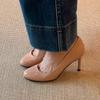 High Heels Damen Elegant Schuhe mit Absatz Mode Flach Neue Marke Pumps 2025 Herbst Neu Arbeitsschuhe Kleid Party Zapatillas De Mujer