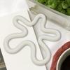 Silicone Trivet Mat Creative Heat Resistant Drinking Cup Mat Drinks Coaster for Countertop Table Cafe Pots and Pans Home