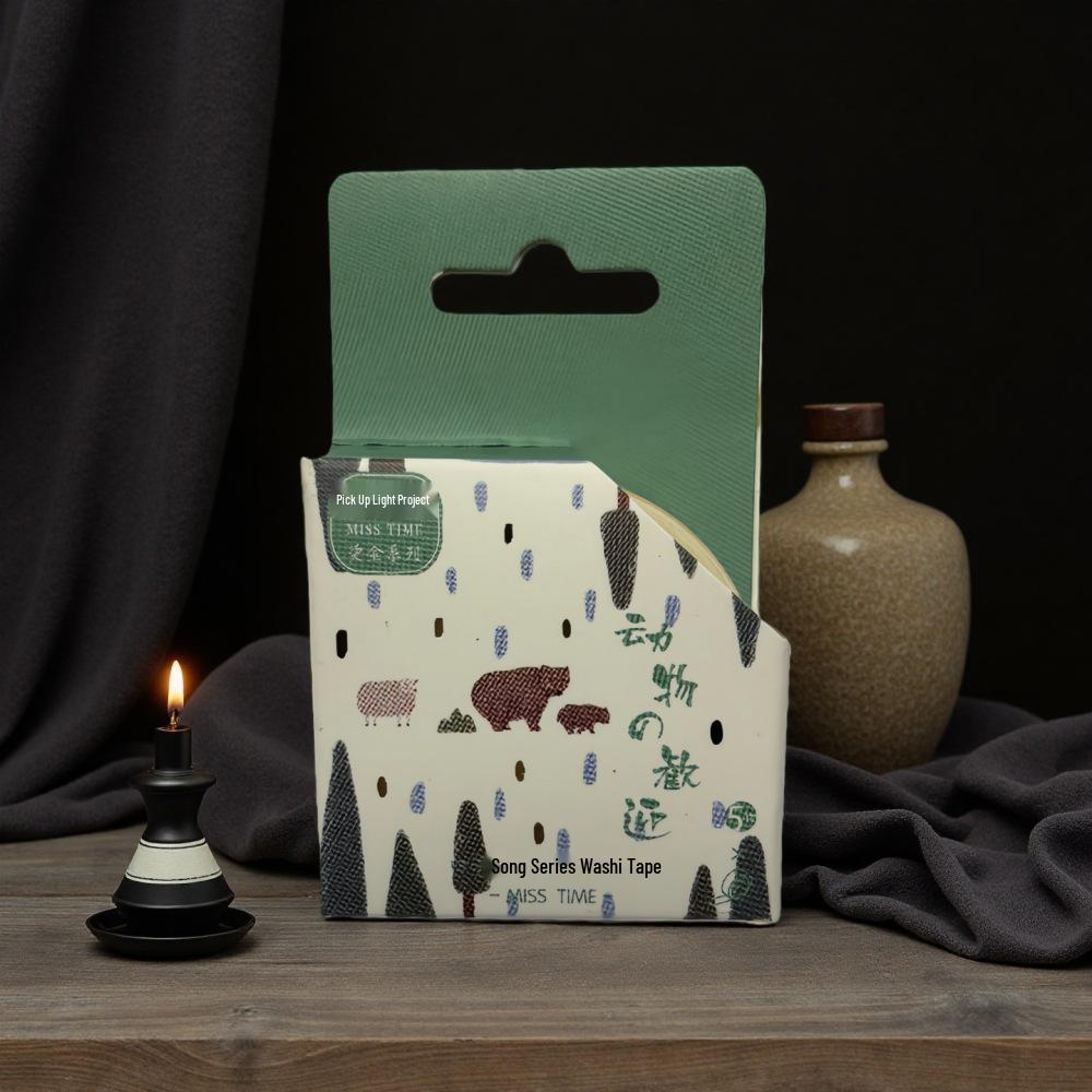 Four Seasons Song Series Washi Tape - Cute Animal Planner & Journaling Stickers