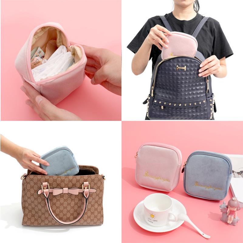 Portable Period and Storage Bag: Large Capacity for Lipsticks, Sanitary Pads, and More