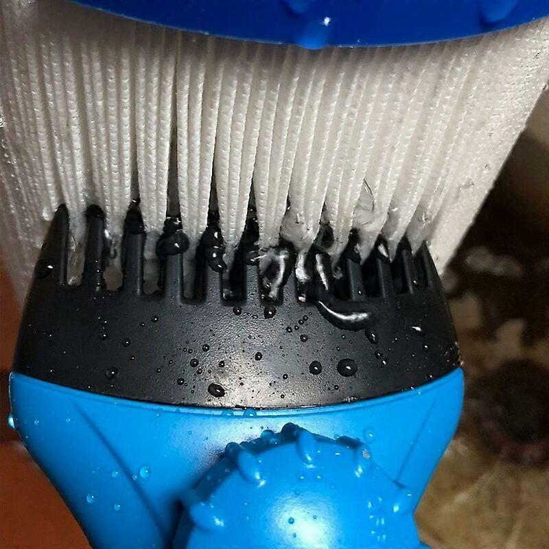Swimming Pool Paper Filter, Mini Portable Pool Filter Cleaner Robotic Clean Brush Cleaning Accessories with Bluetooth Massive Cartridge Filters
