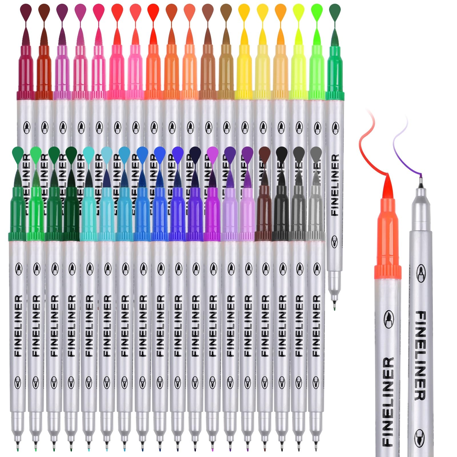 

GeeRic Fine Point Paint Sign Name Permanent Marker for and Office Tip 36-Color Oil-Based Markers, Quick-Drying, Water-Resistant, Sketchbook, Pen, Pen,