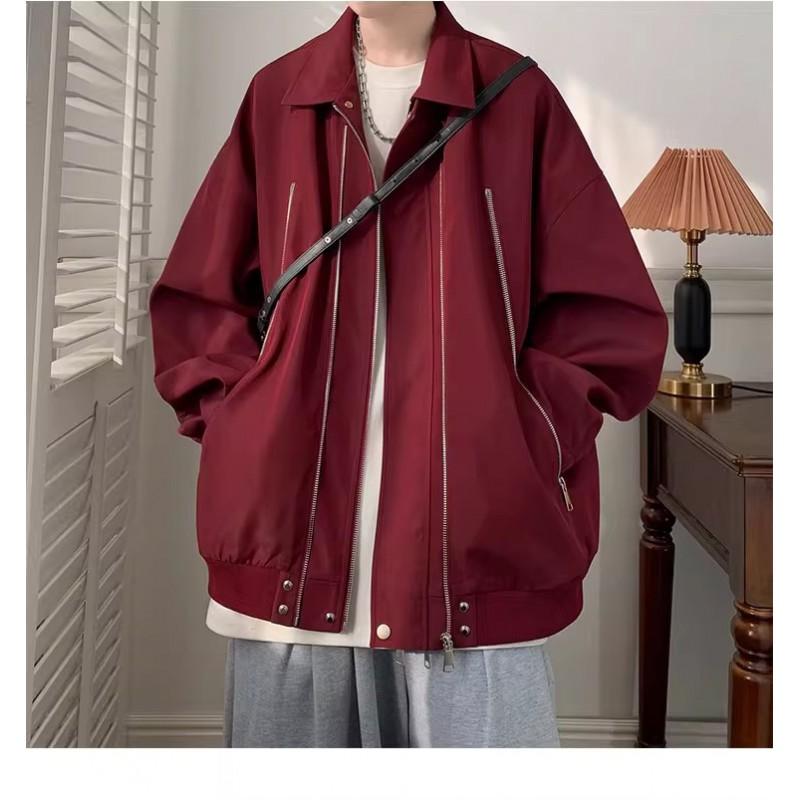 Mens Flight Jacket Loose Casual Streetwear Coat