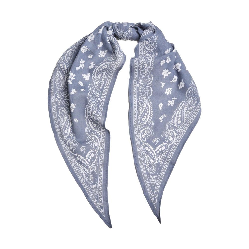 European and American classic long-staple cotton long scarf cashew headband headscarf silk scarf high-end square scarf light luxury minimalist