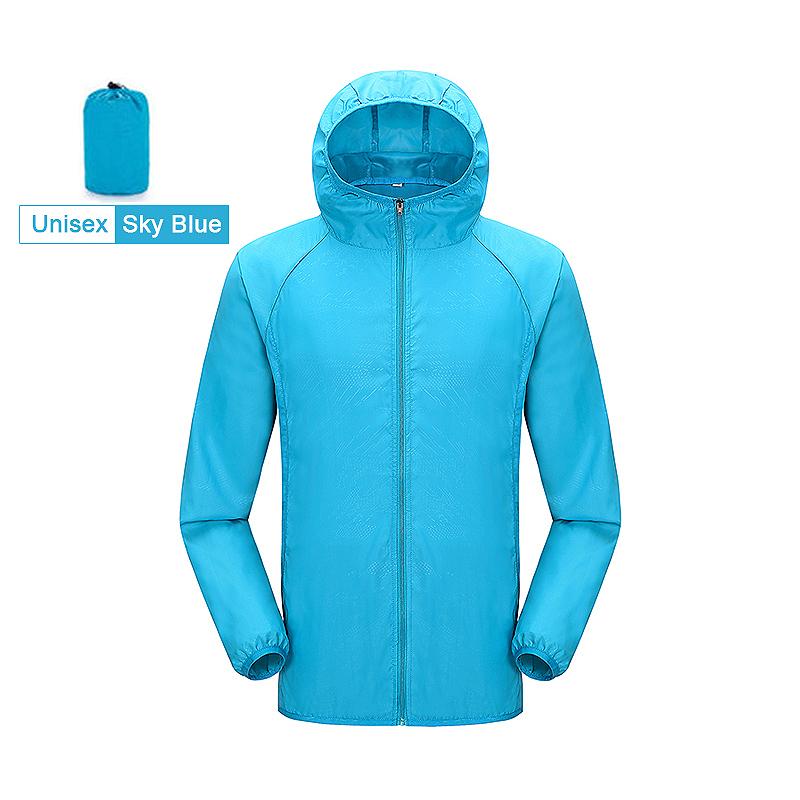 Unisex Hiking Jacket Men Women Waterproof Quick Dry Camping Windbreaker Outdoor Trekking Fishing Rain Coat Anti UV Clothes