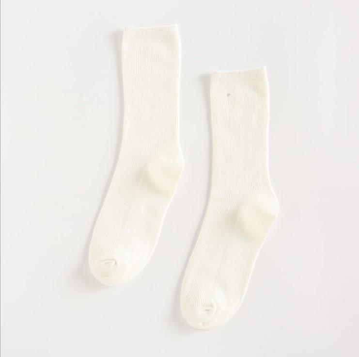 Women's Korean Style Cotton Ruffle Socks - Pastel Mid-Calf Summer Fashion