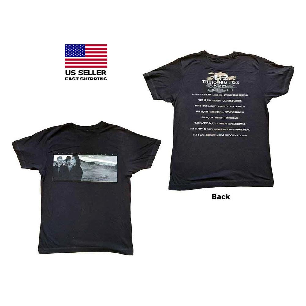 Новая одежда U2 Фото Joshua Tree Все размеры Черный Новый Унисекс Футболка S