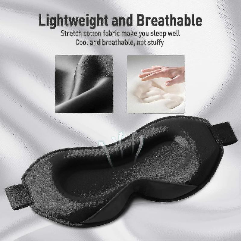 2021 Upgraded Sleep Mask, Perfect Sleeping Mask For Side Sleepers, 3d Ultra Soft Skin-friendly Eye
