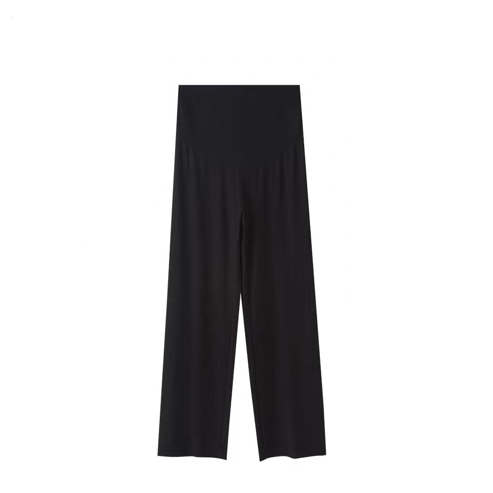 High Waist Straight Leg Pants Loose Wide Leg Pants Woman Fashion Casual Pants Pregnant Female