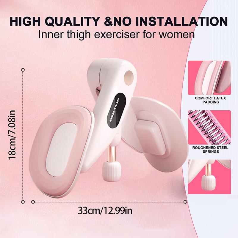 Thigh Master Pelvic Floor Trainer Adjustable Resistance With Counter Kegel Exercises Device Muscle Trainer For Women Home Gym