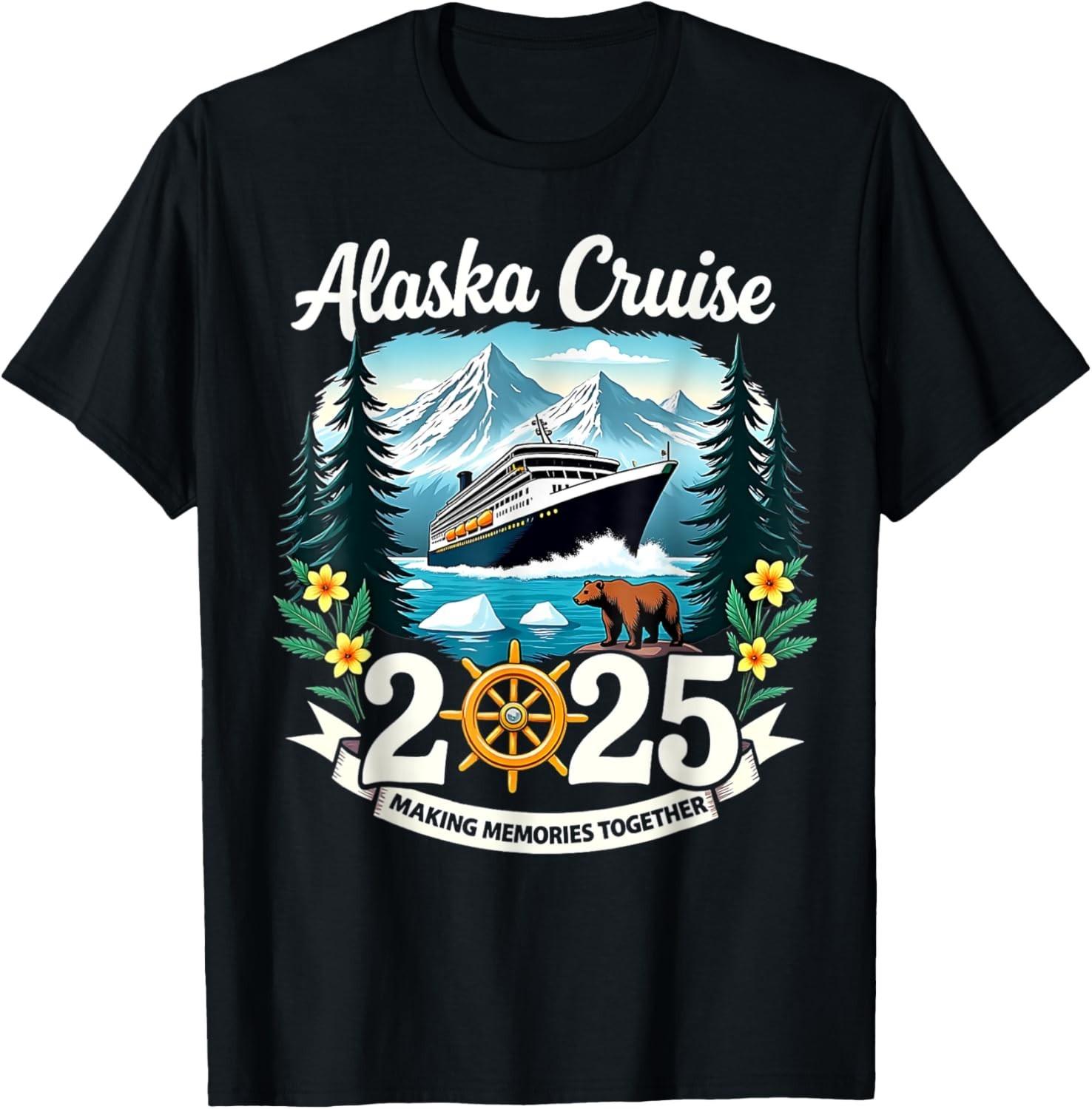 Matching Family Friends And Group Alaska Cruise 2025 T-Shirt Mens Womens Tees Top unisex TShirt S