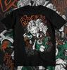 My Hero Academia Bakugo Katsuki Explosion Kampf Manga Übergroßes Anime Streetwear Unisex Lässiges Schwarzes T-Shirt