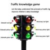Mini Traffic Signs Road Light Block Without Sound LED, Children Safety Education Kids' Puzzle Traffic Light Toy, Kids' Gift