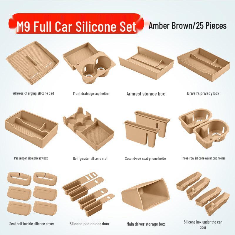 Essential Silicone Mat Set for AITO M7, M8, M9 Interior Decoration - Fits 26 Models