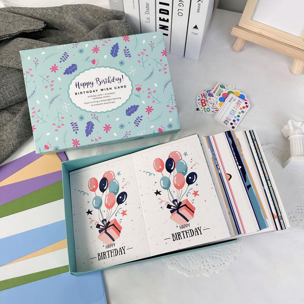 DIY Card Kit With Envelopes And Stickers Creative Foldable Greeting Cards For Kids Birthday Party Handmade Fun Activity Set