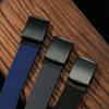 Men'S Casual Canvas Automatic Buckle Tactical Belt Solid Color Overalls Belt Simple Student Cloth Belt