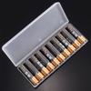 Durable for 10Pcs AA AA Batteries Plastic Storage Boxes Cover Container Holder