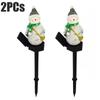 Pathway Christmas LED Solar Lights Outdoor Waterproof Lawn Stake Lamp for Garden Decoration Yard Home Holiday Santa Claus
