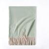 Solid Color Scarf Wavy Light Striped New Scarf Women's Winter Fresh and Sweet Macaron Monochrome Mid Length Scarf