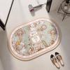Diatom Mud Mat Bath Area Non-slip Cushion Rural Home Toilet Entry Entry Quick Drying Soft Carpet Foot Mat Moisture-wicking