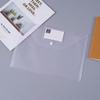 A4 Transparent Waterproof Snap Button Document Bag - Customizable Label Plastic Archive Bag