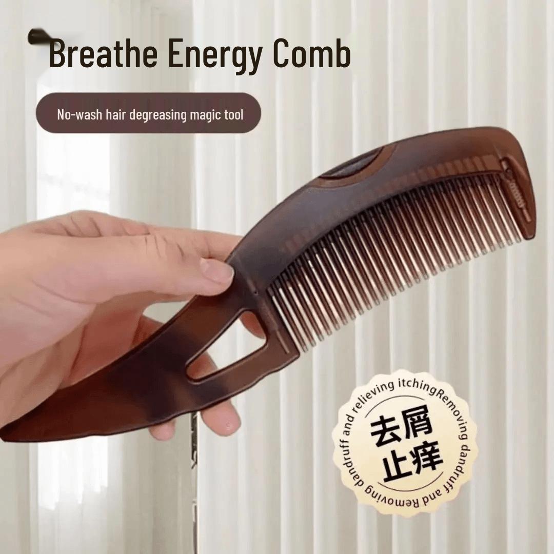 Energy Comb: Oil-Control, Anti-Dandruff, Wash-Free Scalp Massager