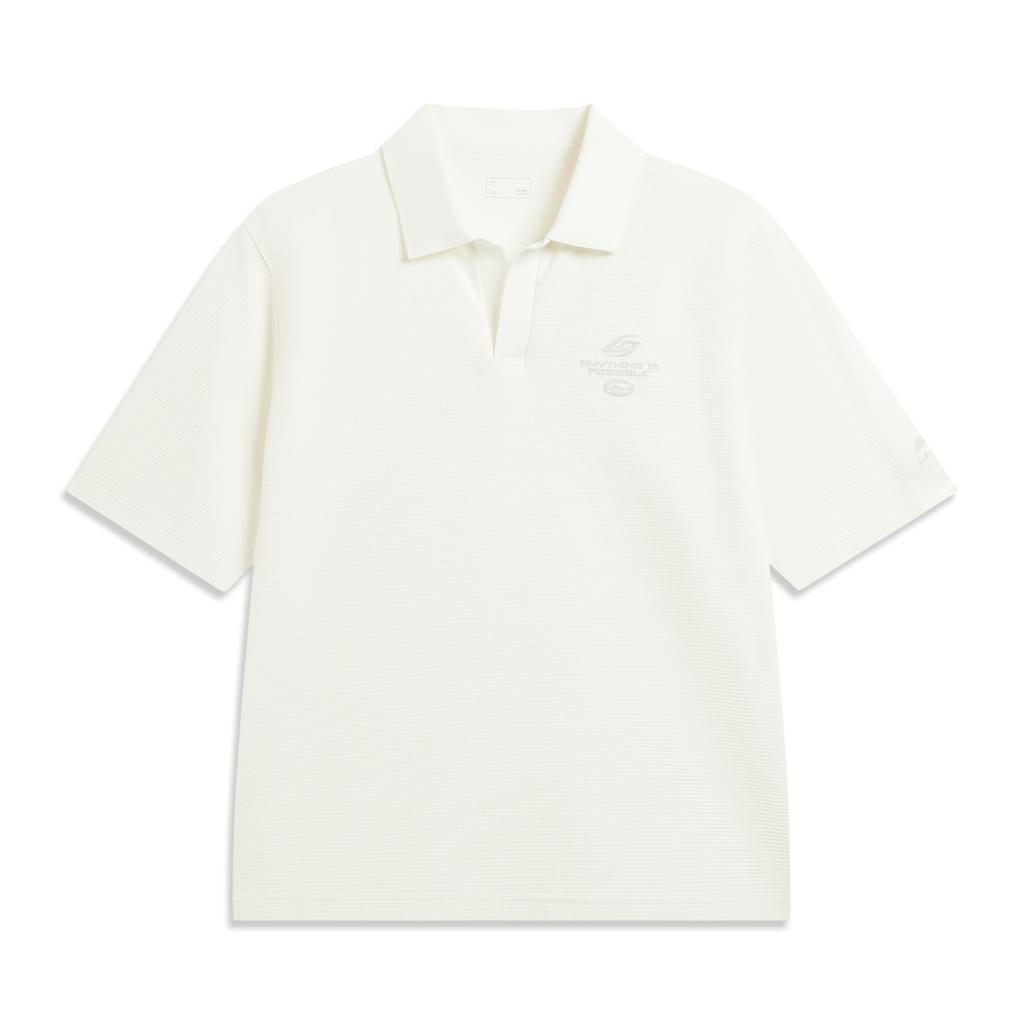 Li Ning Sports Lifestyle Series Polo Shirt With Embroidered Logo Unisex Polo Shirts APLW293-6