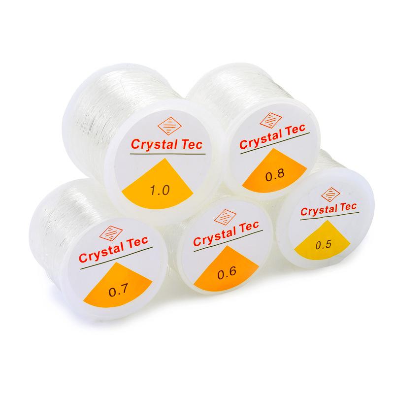 100m Transparent Elastic Fishing Line – High Brightness & Low Viscosity Beading Line