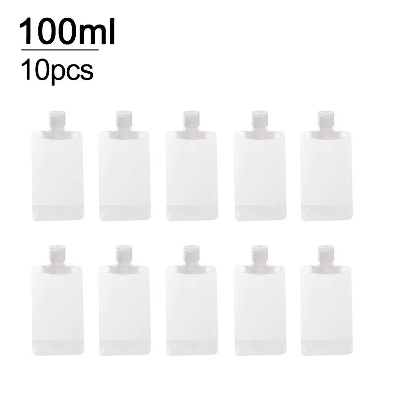 New 5pcs 30ml/50ml/100ml Refillable Travel Boats Empty Cosmetic Container Travel Bottles Liquid Cosmetic Storage Pouches FZP02
