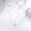 Korean Fashion 18k Gold Acacia Bean Titanium Steel Necklace - Trendy Women's Choker Design