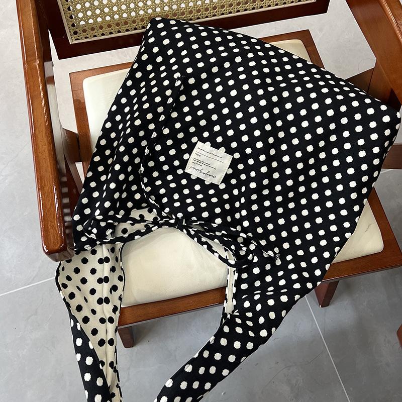 Casual Simple Polka Dots Handbag, Korean Double-Sided Shoulder Bag, Fashionable Large Capacity Commuting Bag Tote Bag