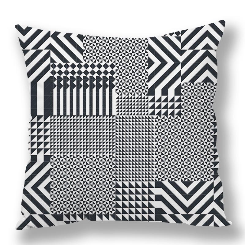 Abstract Houndstooth Geometric Pillow Cover Design Pillow Waist Premium Durable Quality Useful Practical Reliable