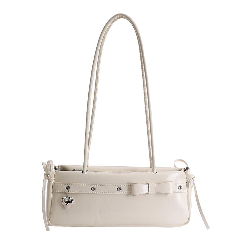 New trend, new baguette bag, retro niche handbag, women s niche new product, personality and versatile commuter crossbody bag белый