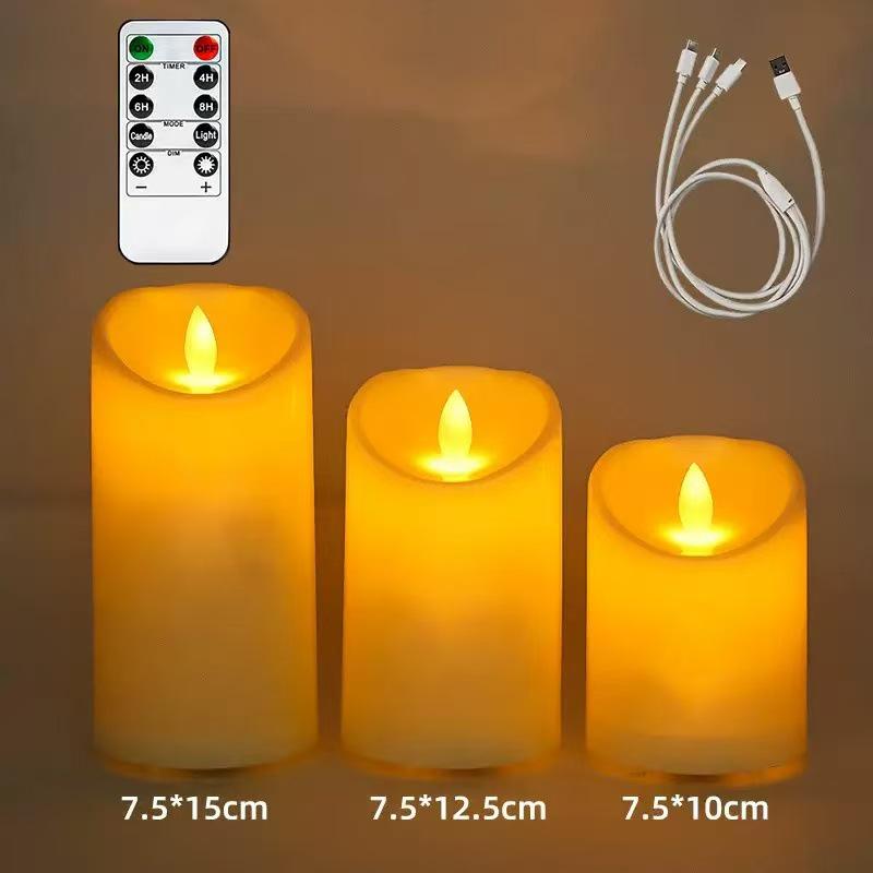 LED Battery Candle Light: Simulated Flame for Birthdays, Romance, Weddings, and Decor
