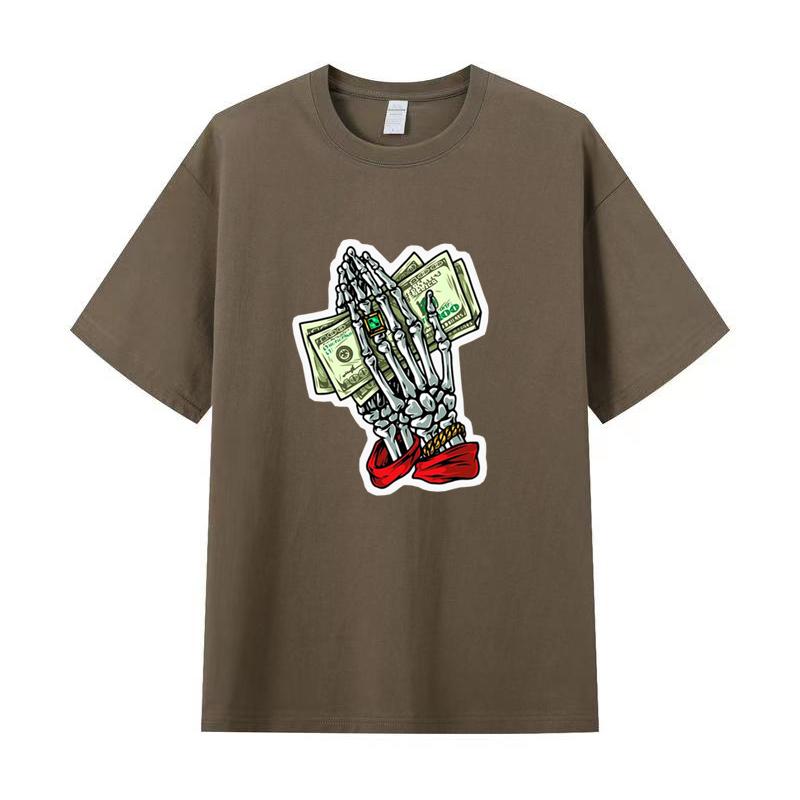 Tricou de vară pentru bărbați Tricou imprimat cu mâneci scurte din bumbac de înaltă calitate Tricou pentru femei Cămașă sport la modă Top de jogging casual