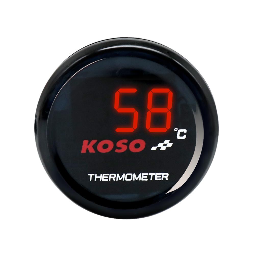 ZSDTRP Universal Koso 0°C-120°C Motorcycle Motorbike Thermometer Instruments Water temperature Gauge Digital Display Meter красный