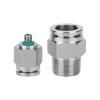 Stainless Steel Air Pipe Straight Quick Connector