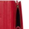 Gucci GG Marmont Series Marmont Gold Label Logo Bi-fold Flip Quilted Leather Card Holder Wallet Women's Red