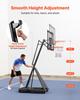 Tragbarer Basketballkorb, Höhenverstellung 3,05 m Basketballkorb & Korb, Basketballkorb Outdoor mit 1270 mm PC-Rückwand für Kinder, Erwachsene in