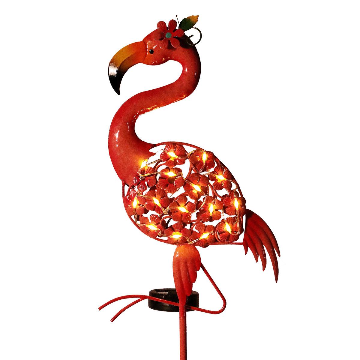 

Solar-Powered Waterproof Flamingo Lawn Lamp - Outdoor Iron Art Garden Decoration