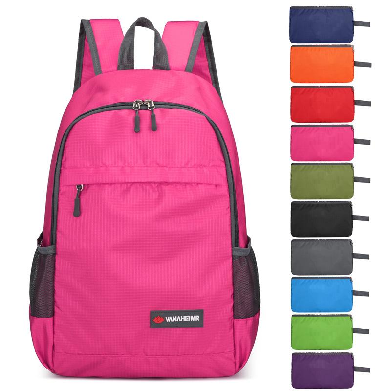 Schoolbag, popular foldable outdoor cycling bag, ultra-light waterproof hiking skin bag, storage bag, hiking backpack