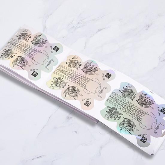 Practical Nail Extension Decals Strong Stickiness Charming Shiny Visual Effect