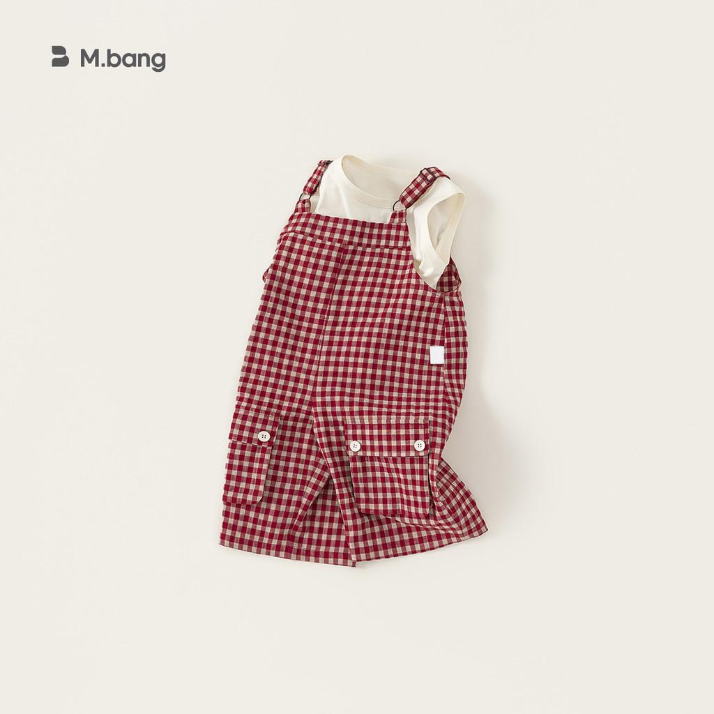 Girl Summer Clothing Set With Cotton Gingham Pattern For Ages 3 To 8