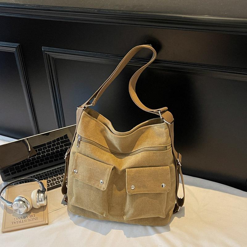 Tote Bag, Large-capacity Commuting Single-shoulder Hand-carry Crossbody Bag, Student Class Backpack