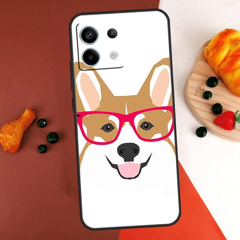 

Cartoon Corgi Dog Case For Xiaomi Redmi Note 14 13 Pro 9 10 11 12 Pro 10S 11S 12S Redmi 14C 13C 10C 12C Coque Redmi Note 12 Pro 5G
